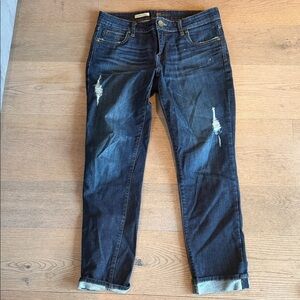 Kut from the Kloth Dark Wash Distressed Jeans
